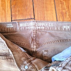 Brown Mossimo Supply Co. Slim Straight Stretch Jeans